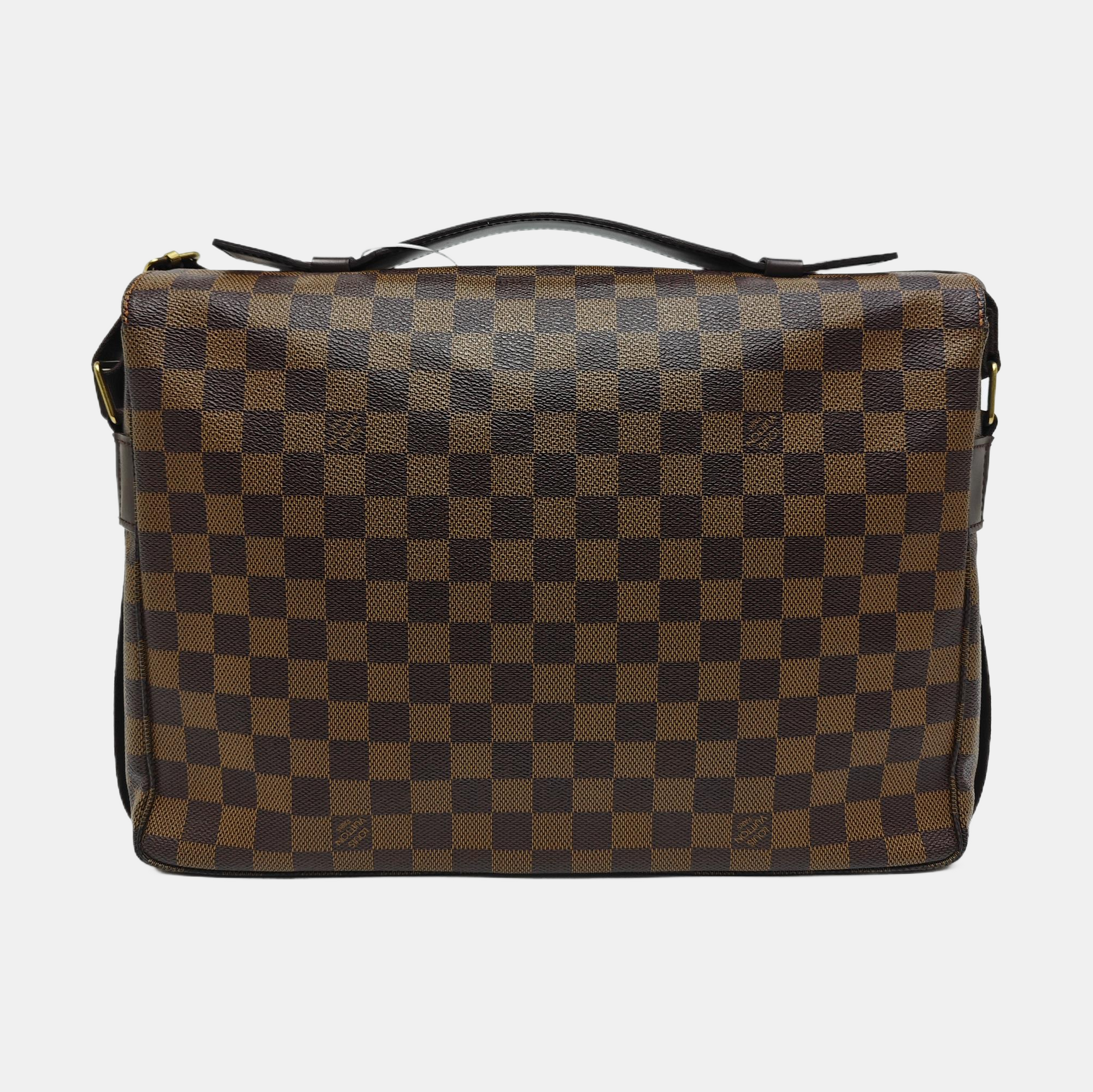 BROADWAY Damier Ebene Coated Canvas Brown