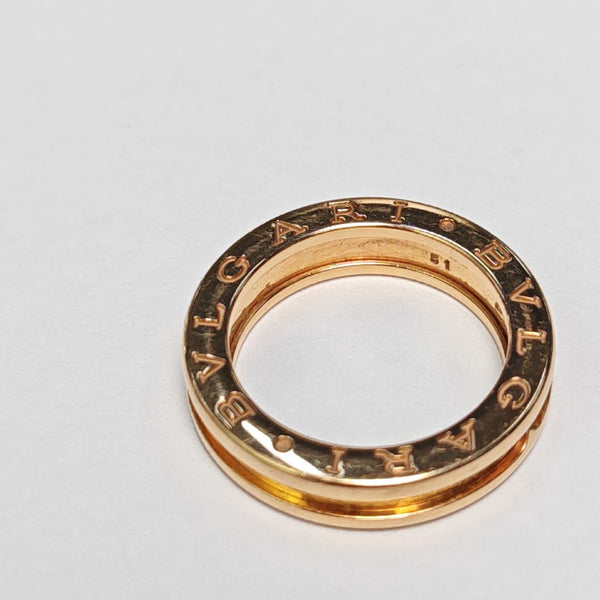 B.ZERO1 18k Rose Gold Ring EU 51