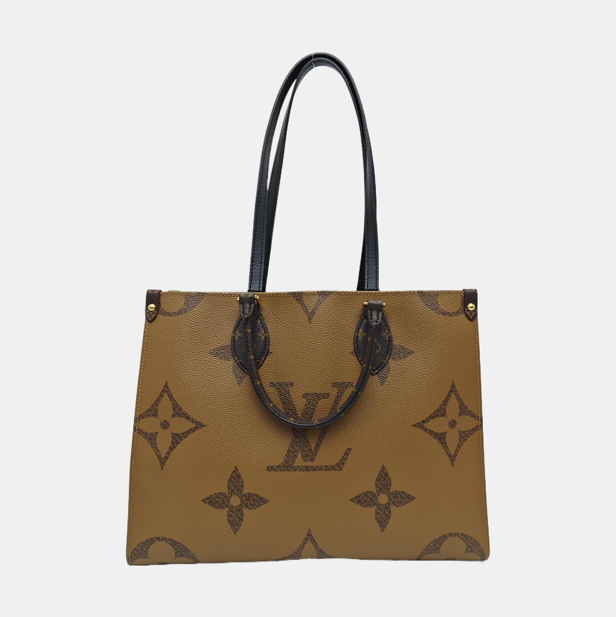 ONTHEGO MM Monogram Coated Canvas Brown
