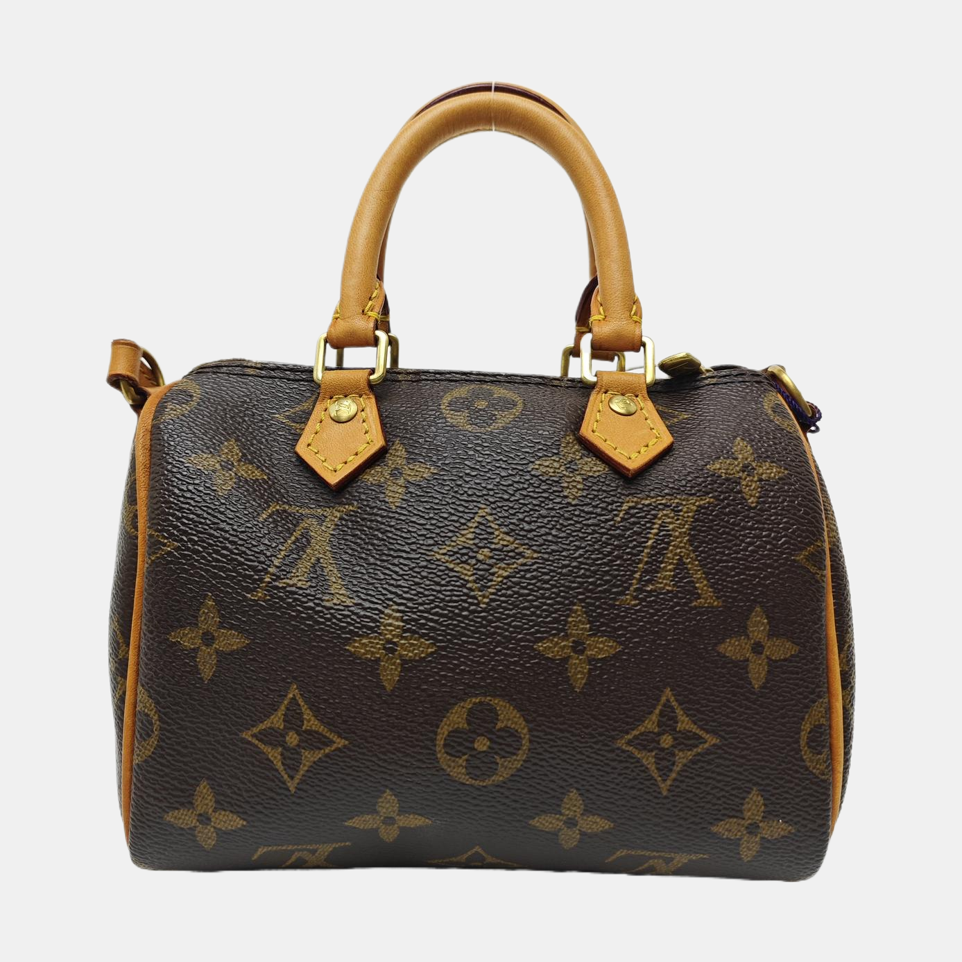 SPEEDY Nano Monogram Coated Canvas Brown