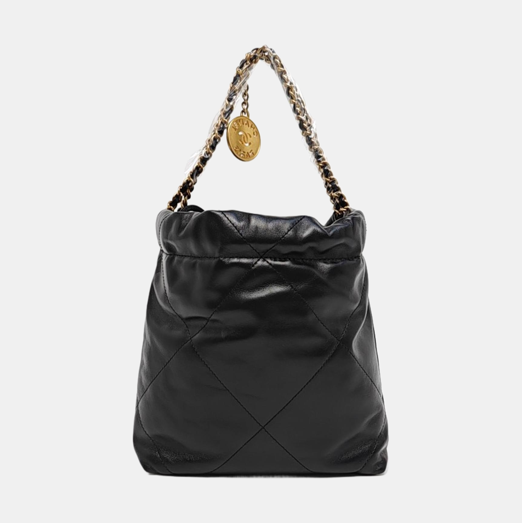 CHANEL 22 Mini Quilted Calfskin Black