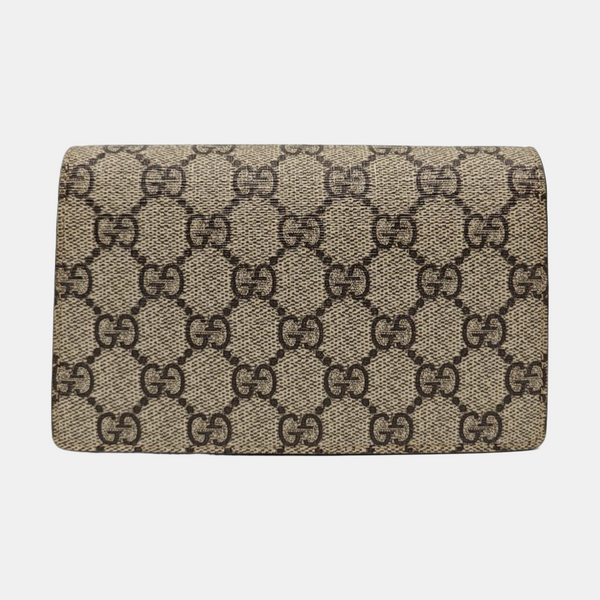 Dionysus Super Mini Monogram Coated Canvas Beige