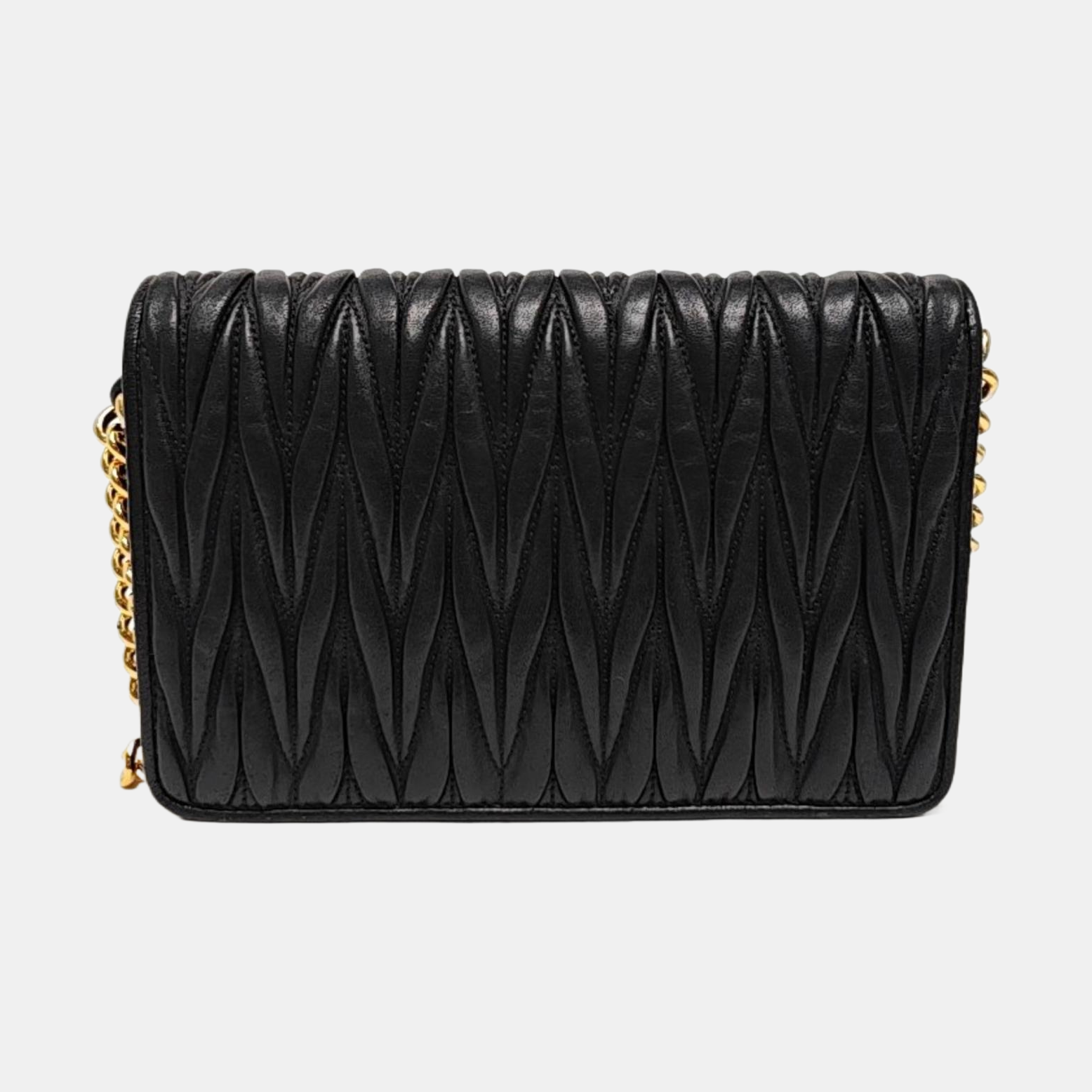Matelassé Quilted Lambskin Black