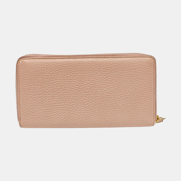 GG Marmont Super Mini Calfskin Pink Wallet
