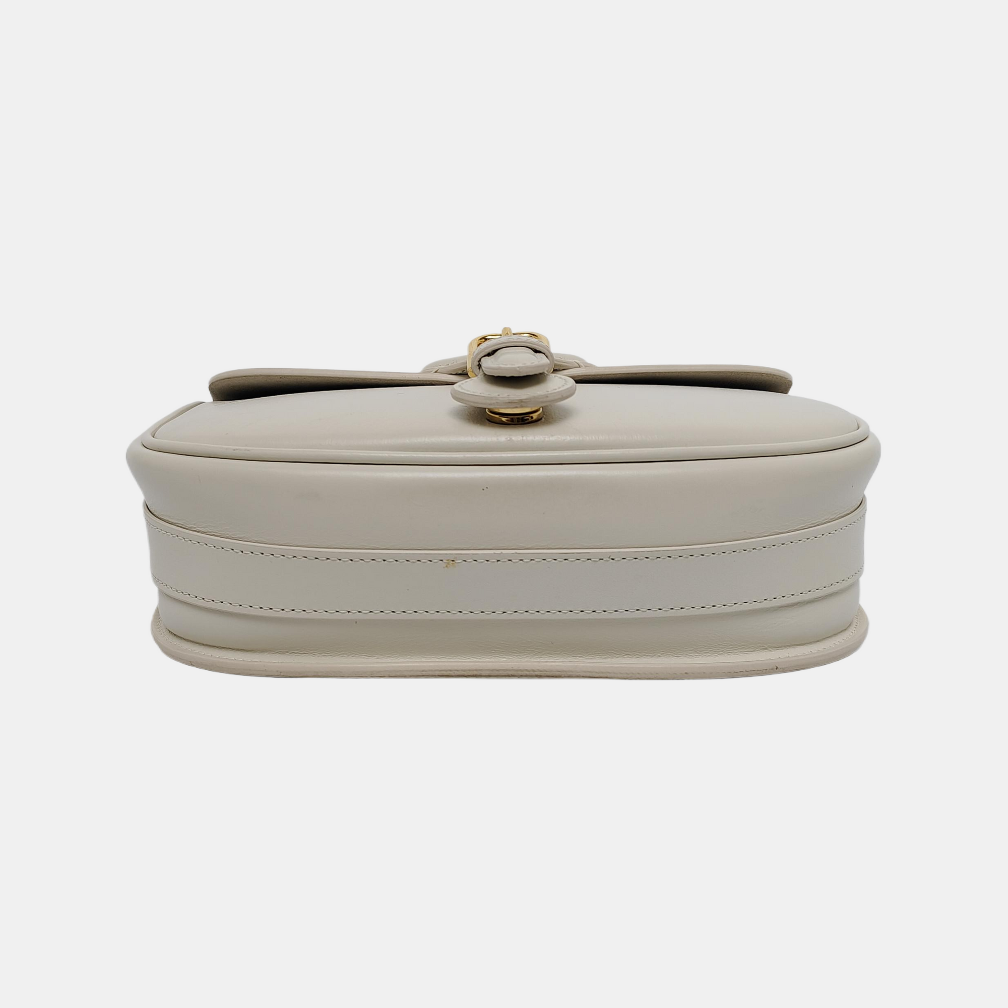 Authenticated pre-owned  Bobby Medium Calfskin White - Shoulder Bag at Looply