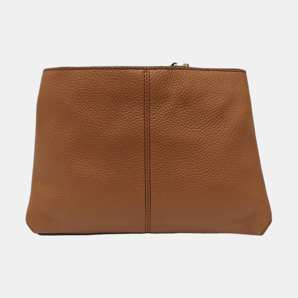 Calfskin Shoulder Bag Brown
