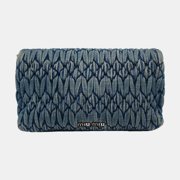 Crystal Quilted Fabric Blue