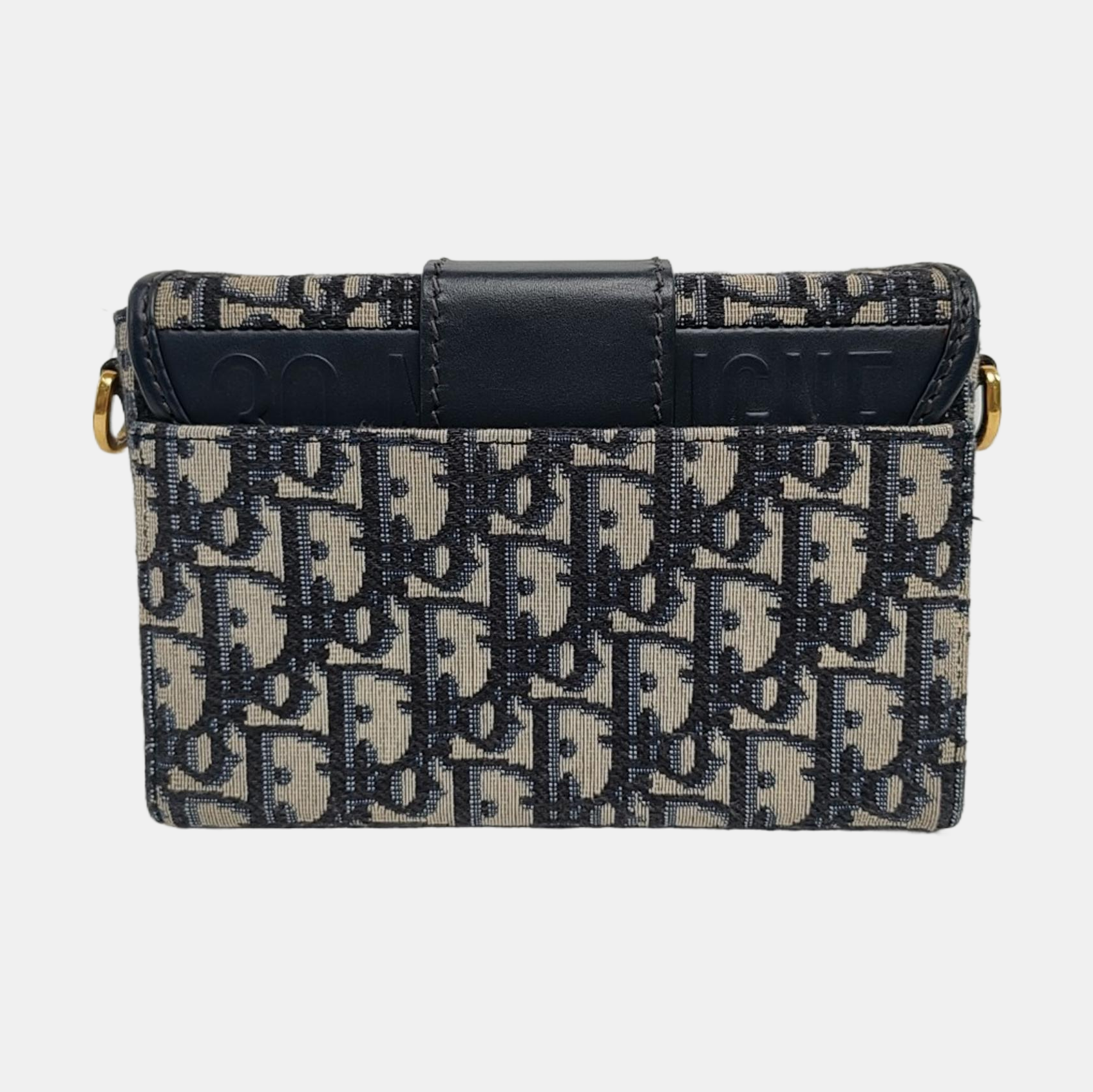 Authenticated pre-owned  30 Montaigne Oblique Canvas Blue - Shoulder Bag at Looply