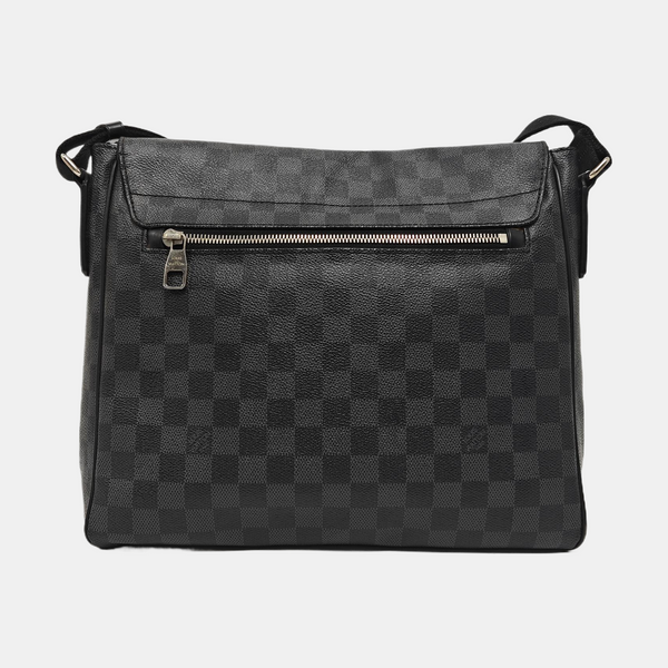 DISTRICT MM Damier Graphite Coated Canvas Gray