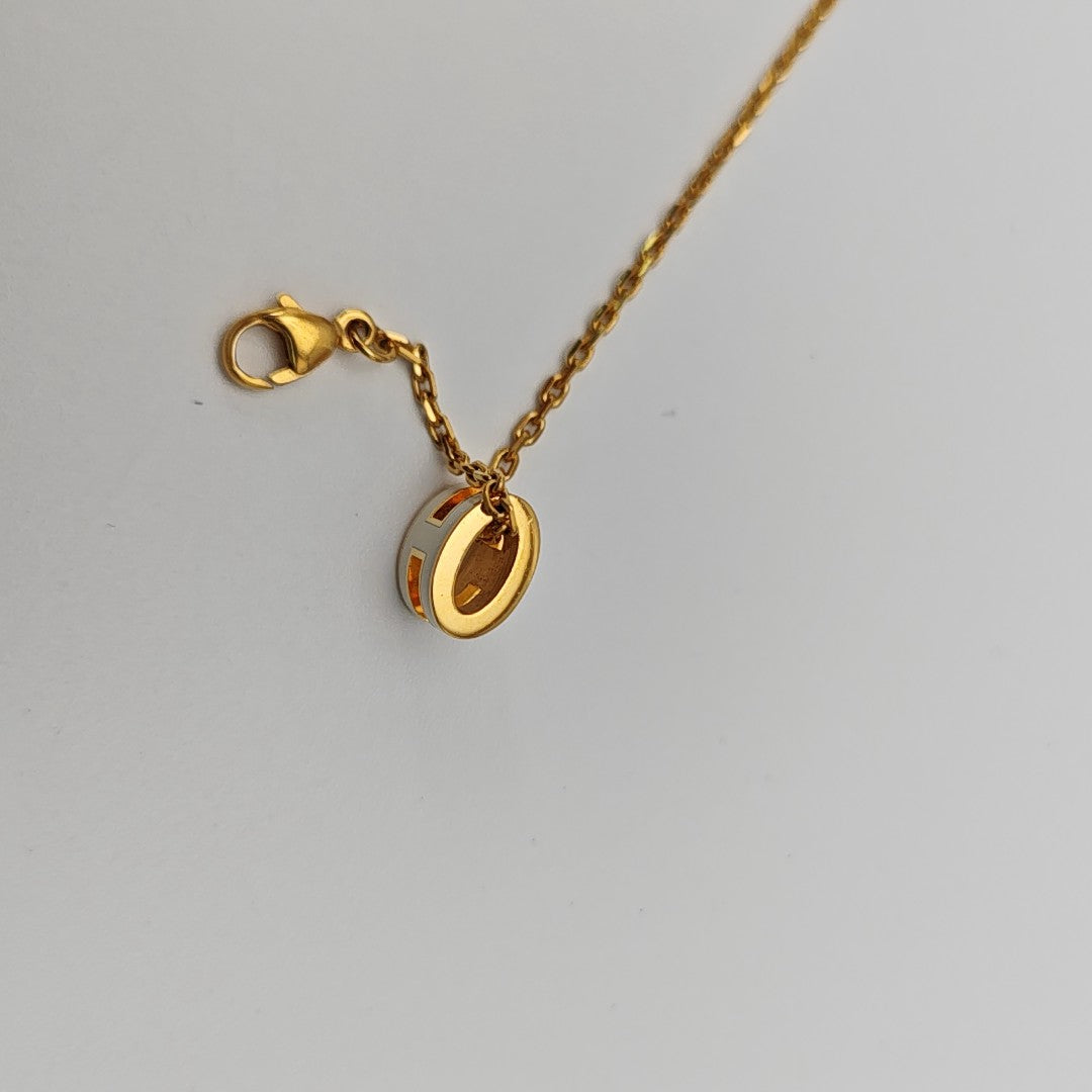 Pop H Metal Gold Necklace