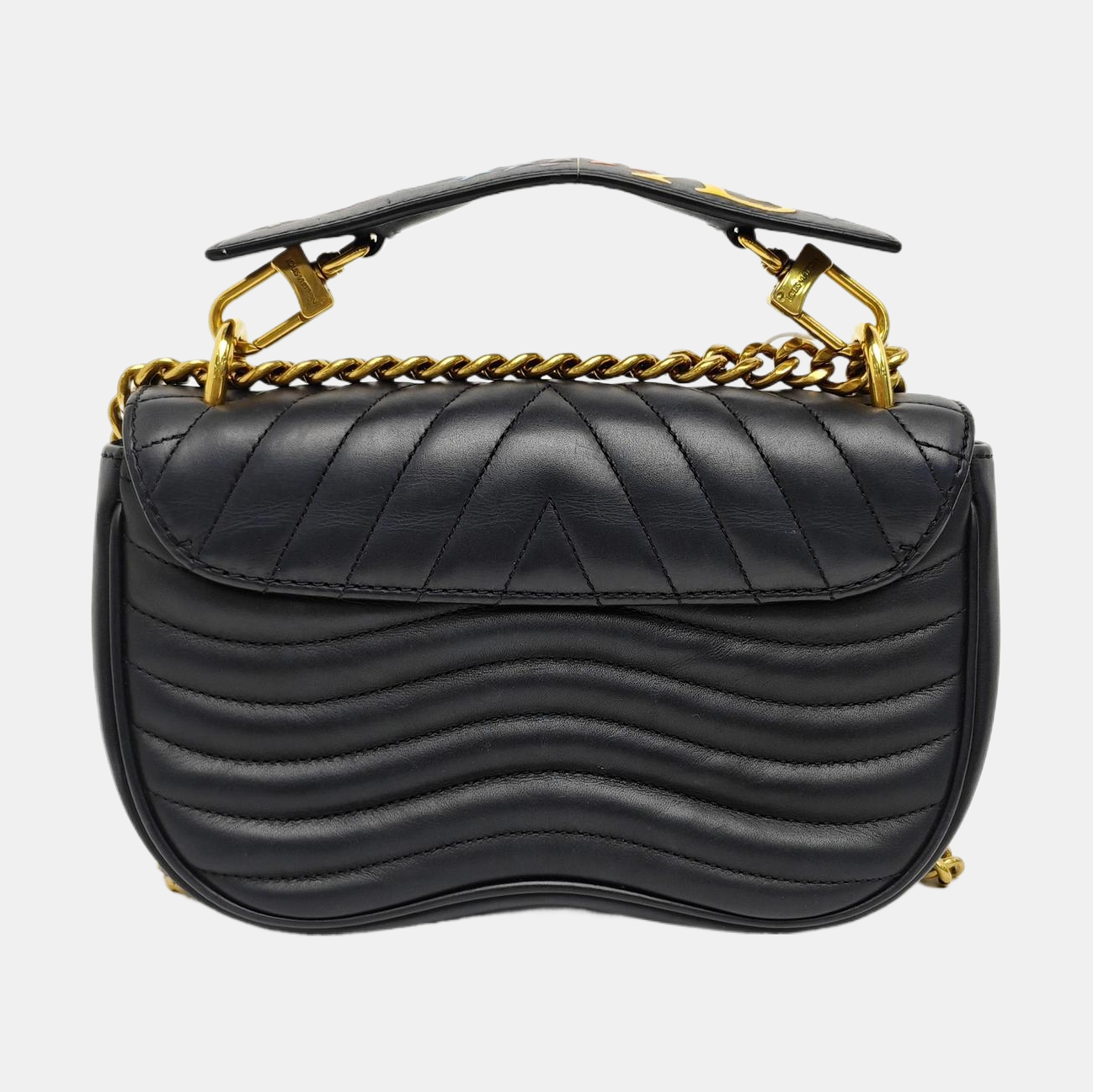 NEW WAVE PM Quilted Calfskin Black