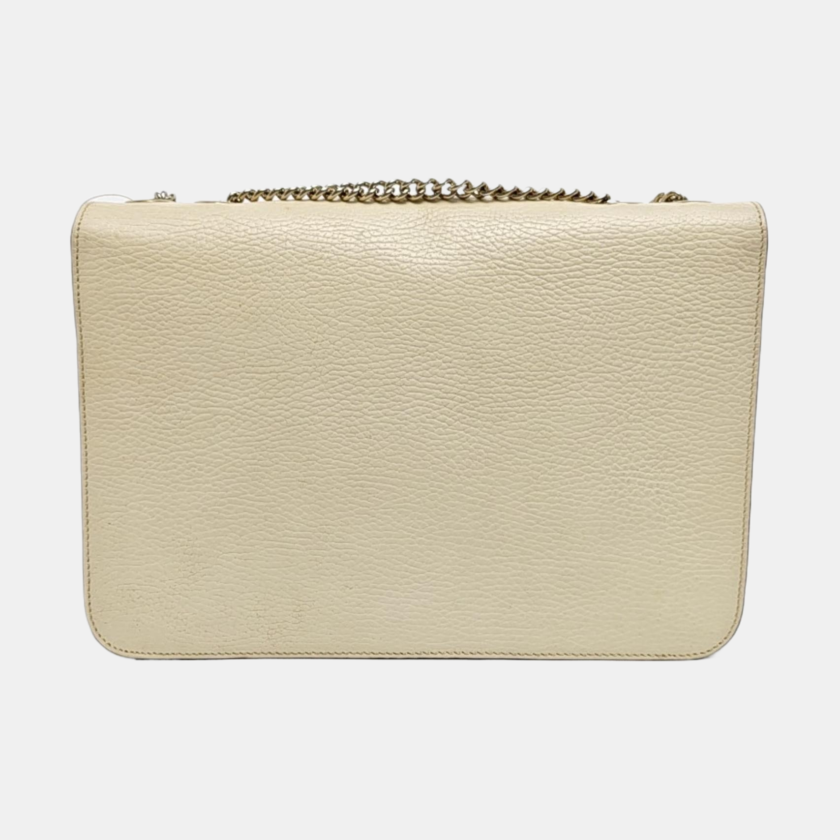 Interlocking G Large Calfskin Beige