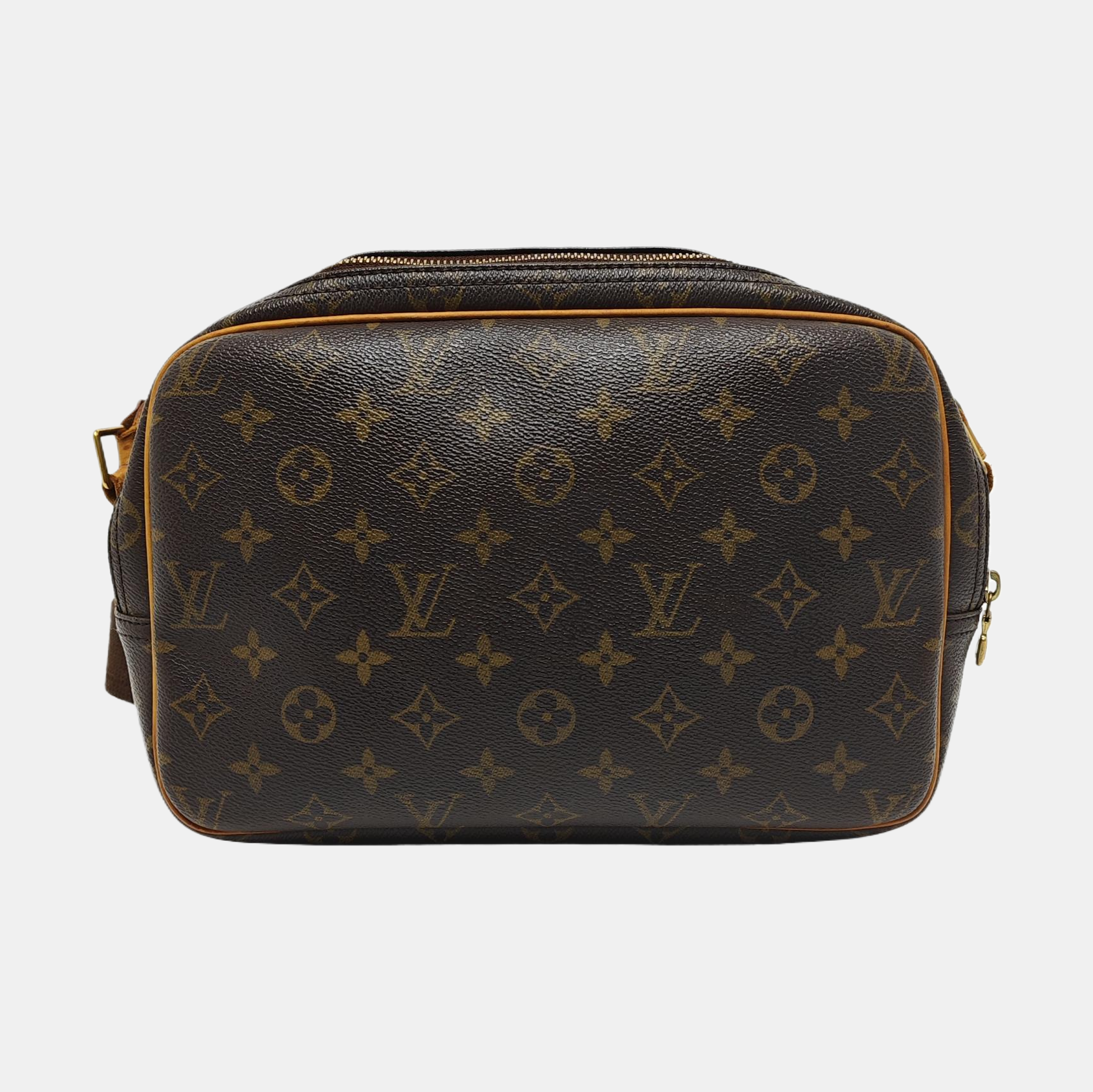 REPORTER Monogram Coated Canvas Brown
