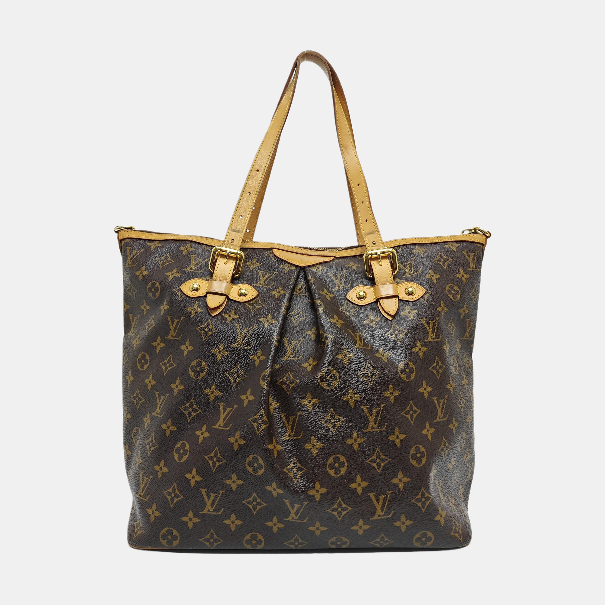 PALERMO GM Monogram Coated Canvas Brown
