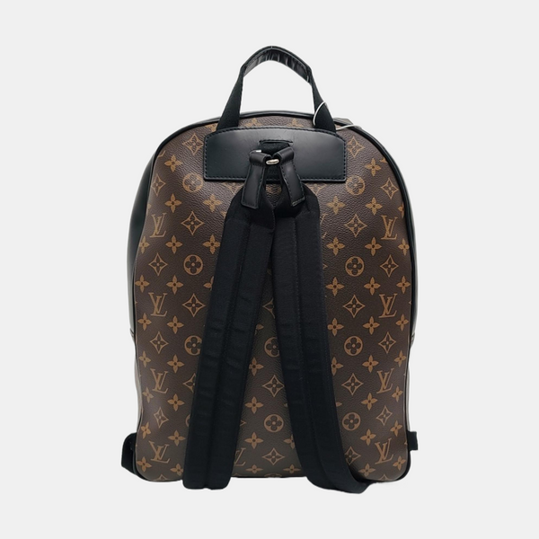 JOSH Monogram Coated Canvas Brown