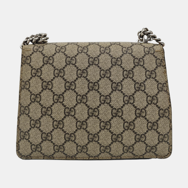 Dionysus Mini Monogram Coated Canvas Beige