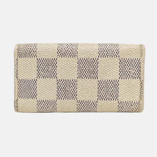 Damier Azur Coated Canvas Key Pouch White