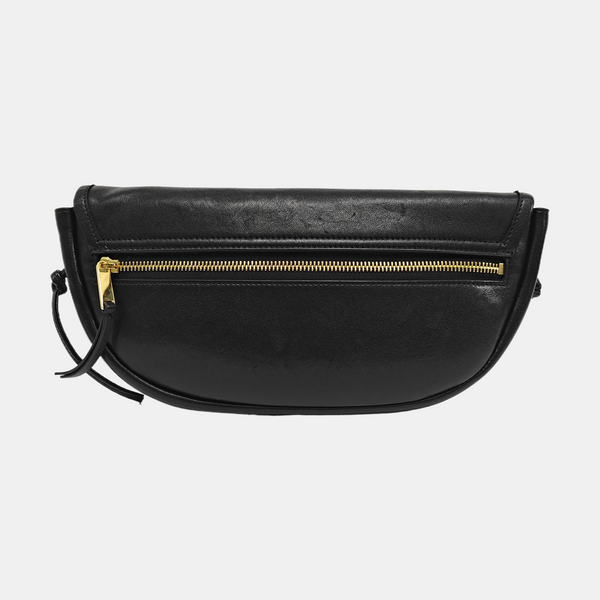SOFT TRIOMPHE HALFMOON Small Lambskin Black