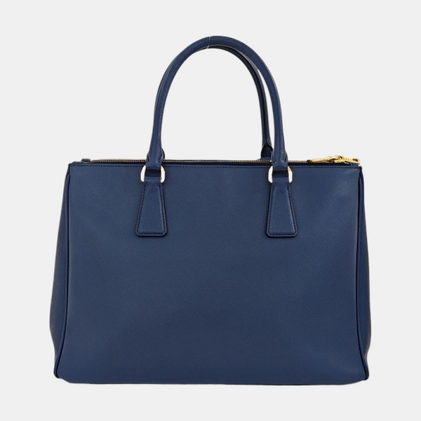 Galleria Large Saffiano Calfskin Blue