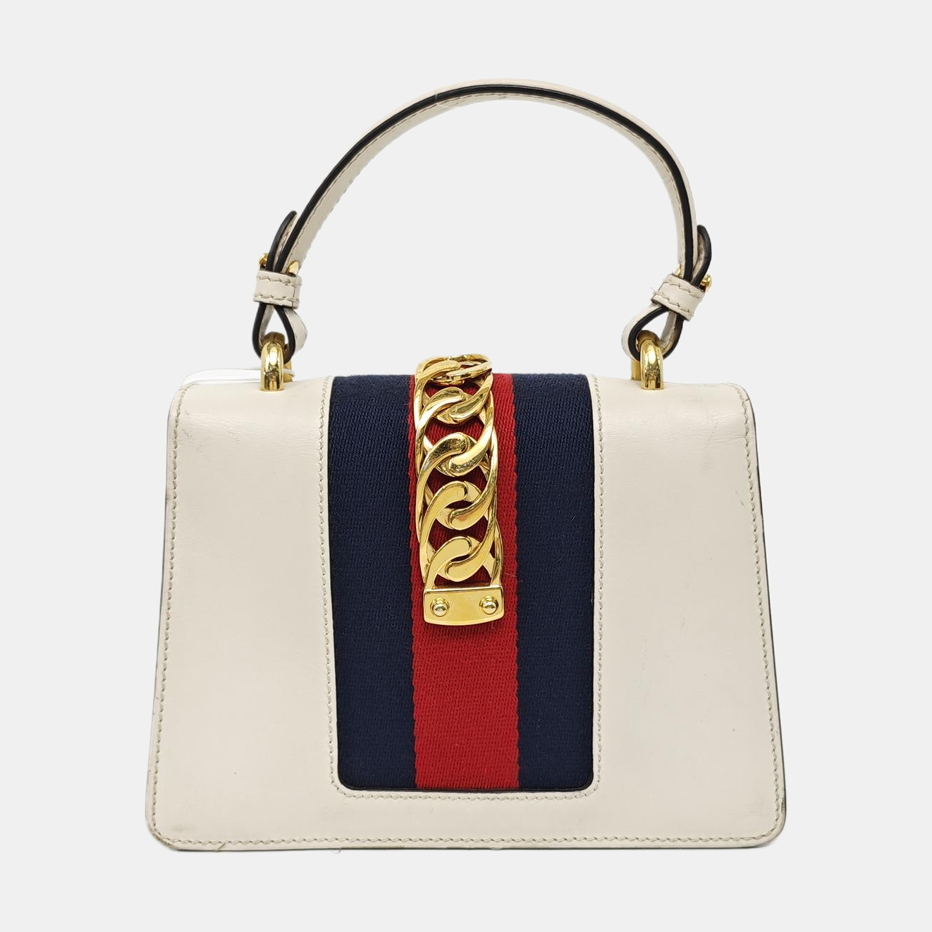 Sylvie Mini Calfskin White