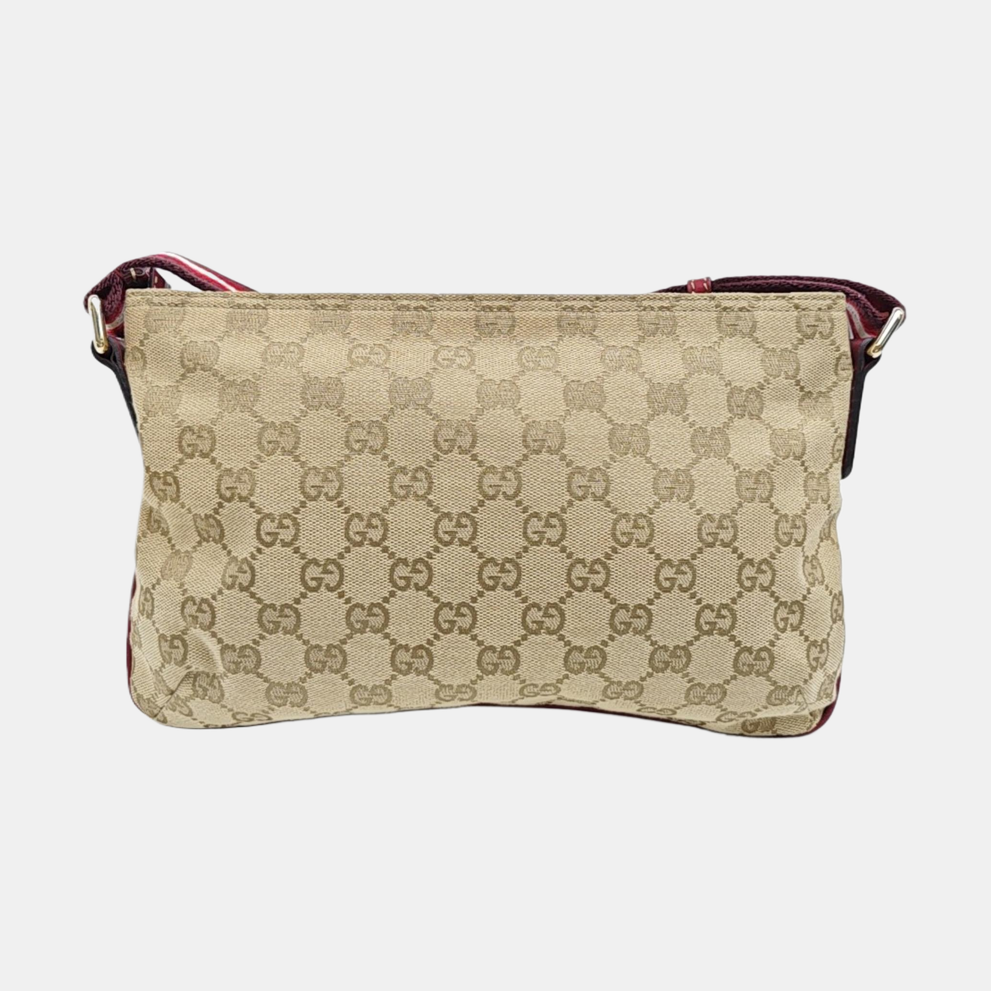 Monogram Canvas Shoulder Bag Beige