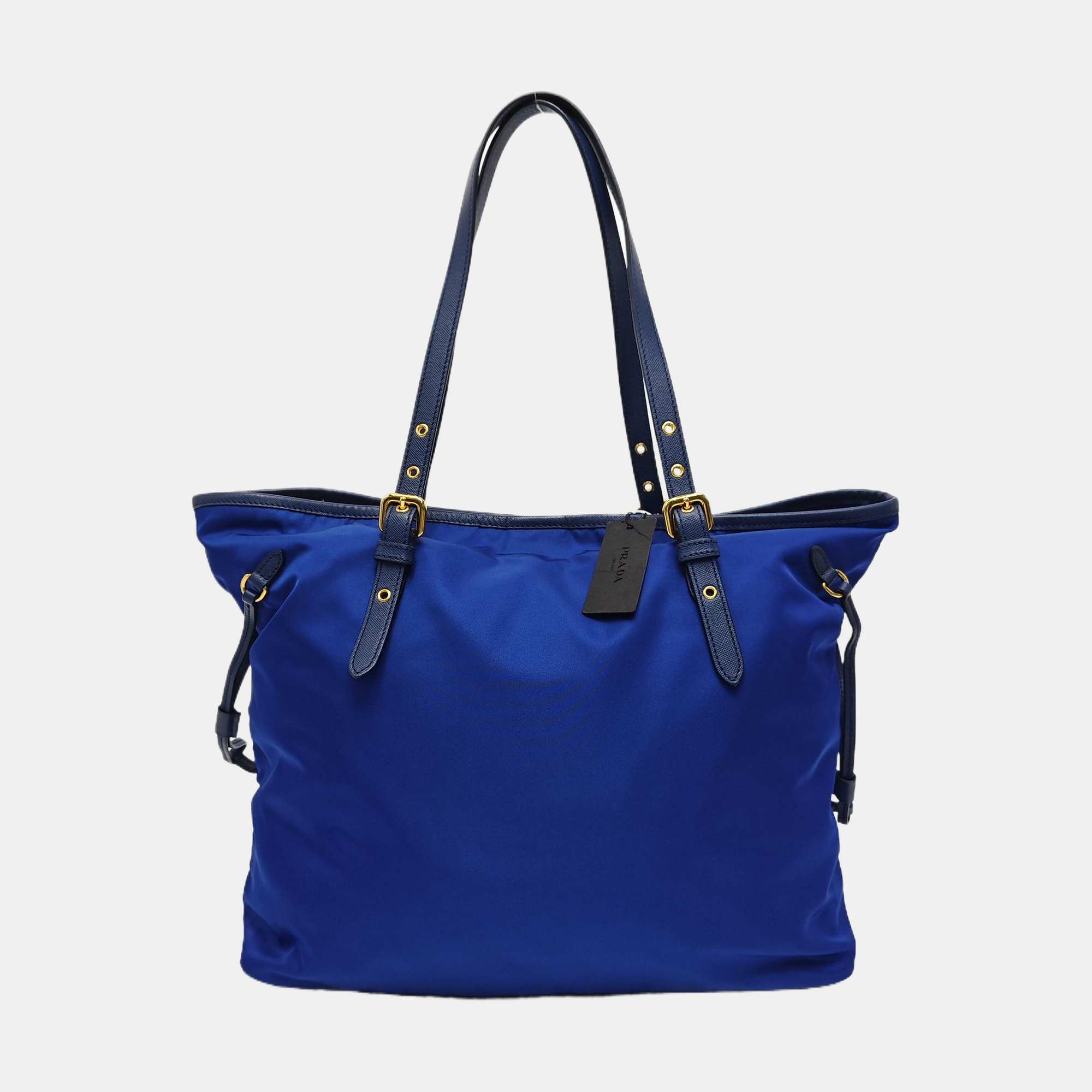 Nylon Tote Bag Blue