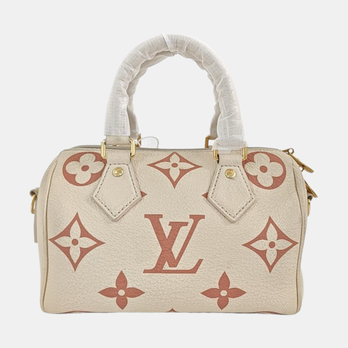 SPEEDY 20 Monogram Calfskin Beige