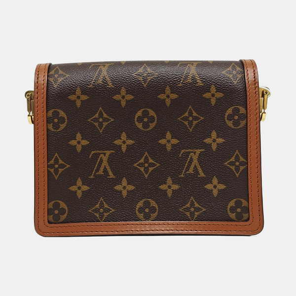 DAUPHINE Mini Monogram Coated Canvas Brown