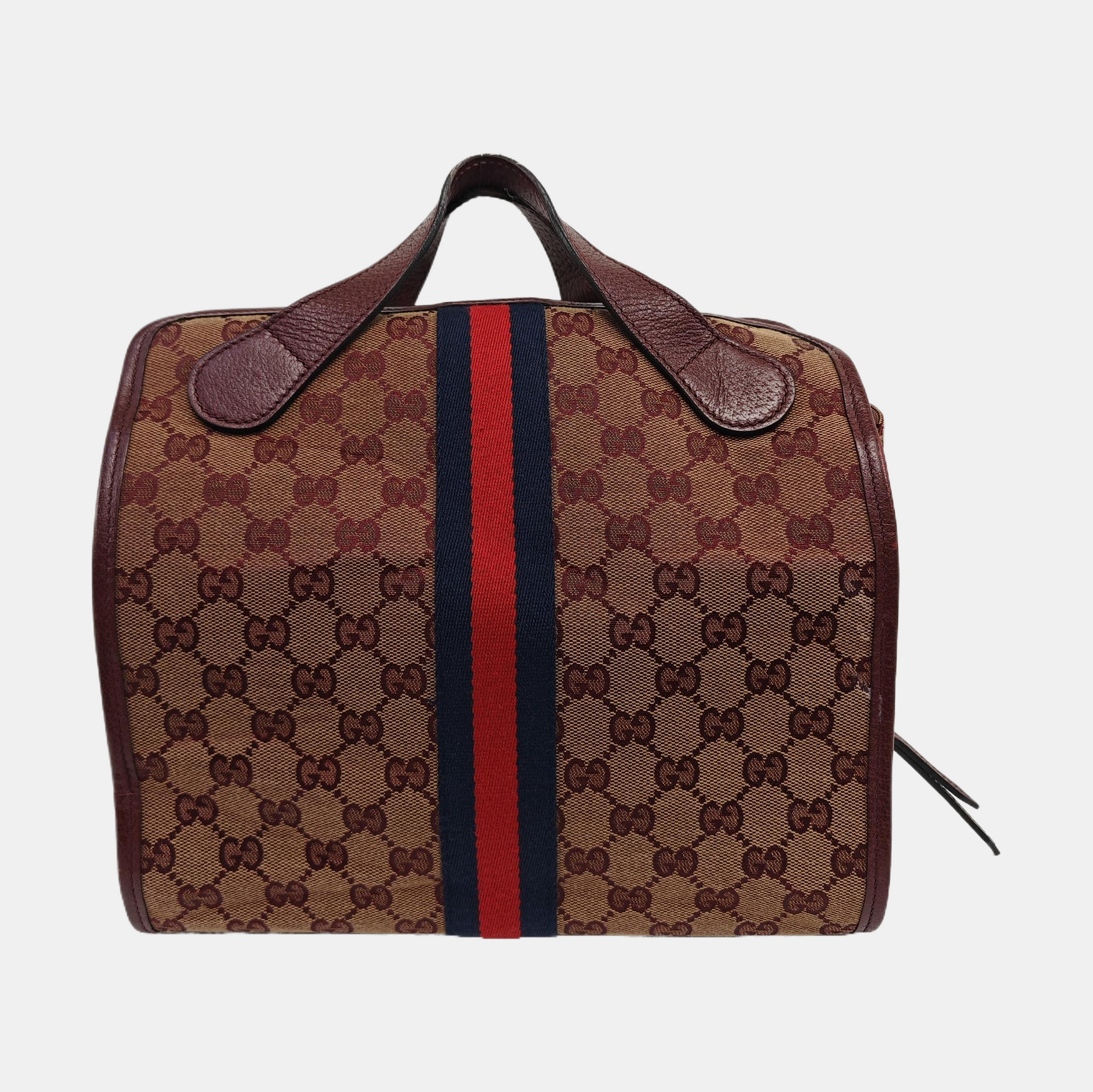 Monogram Canvas Shoulder Bag Red