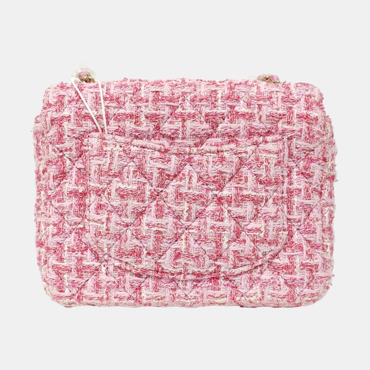 CLASSIC FLAP Mini Quilted Wool Pink