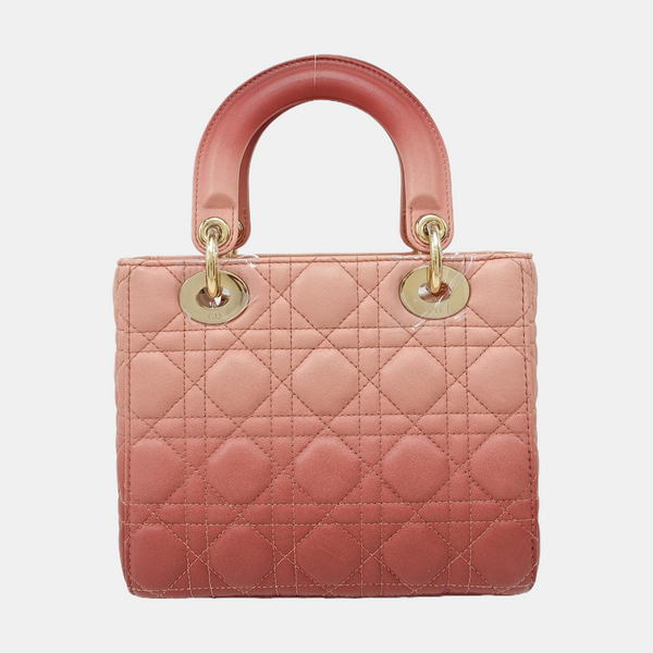 Lady Dior Small Cannage Lambskin Multicolor