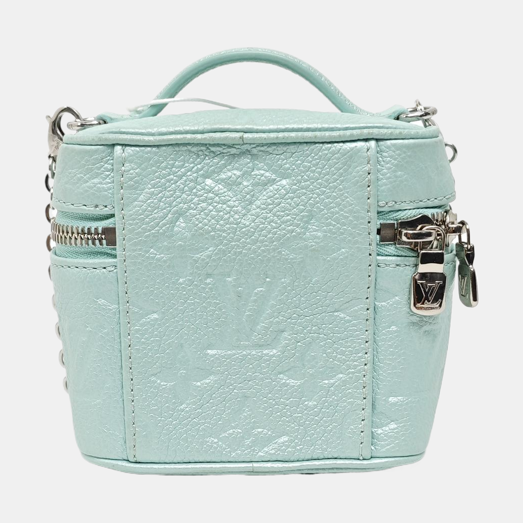 NICE Monogram Calfskin Blue