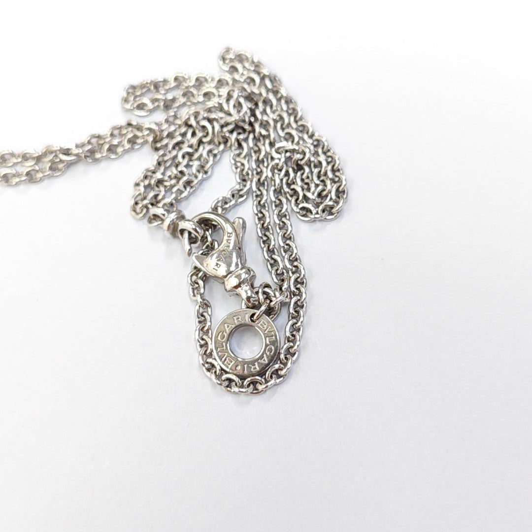 B.ZERO1 18k White Gold Silver Necklace