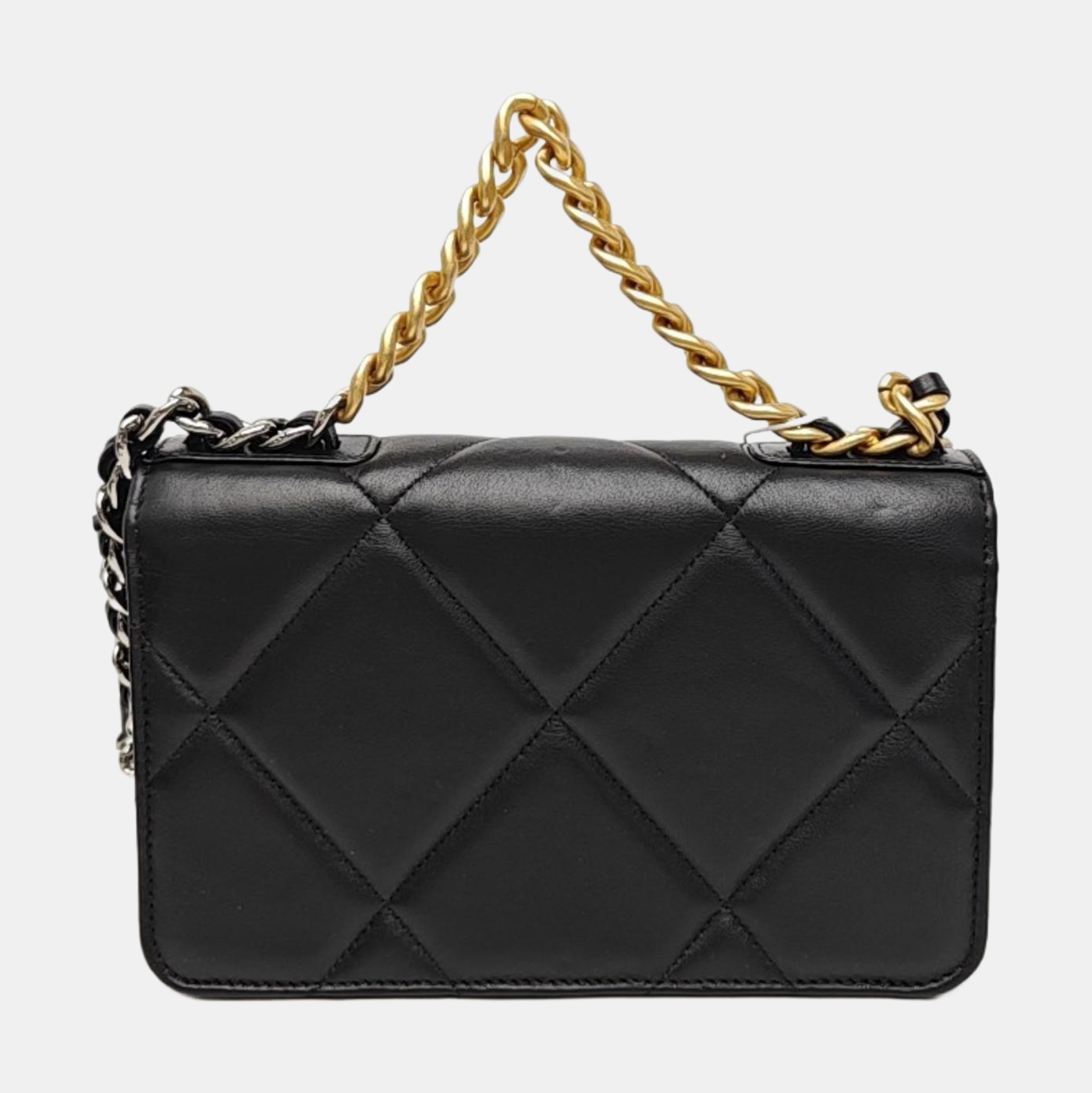 CHANEL 19 WOC Quilted Lambskin Gray