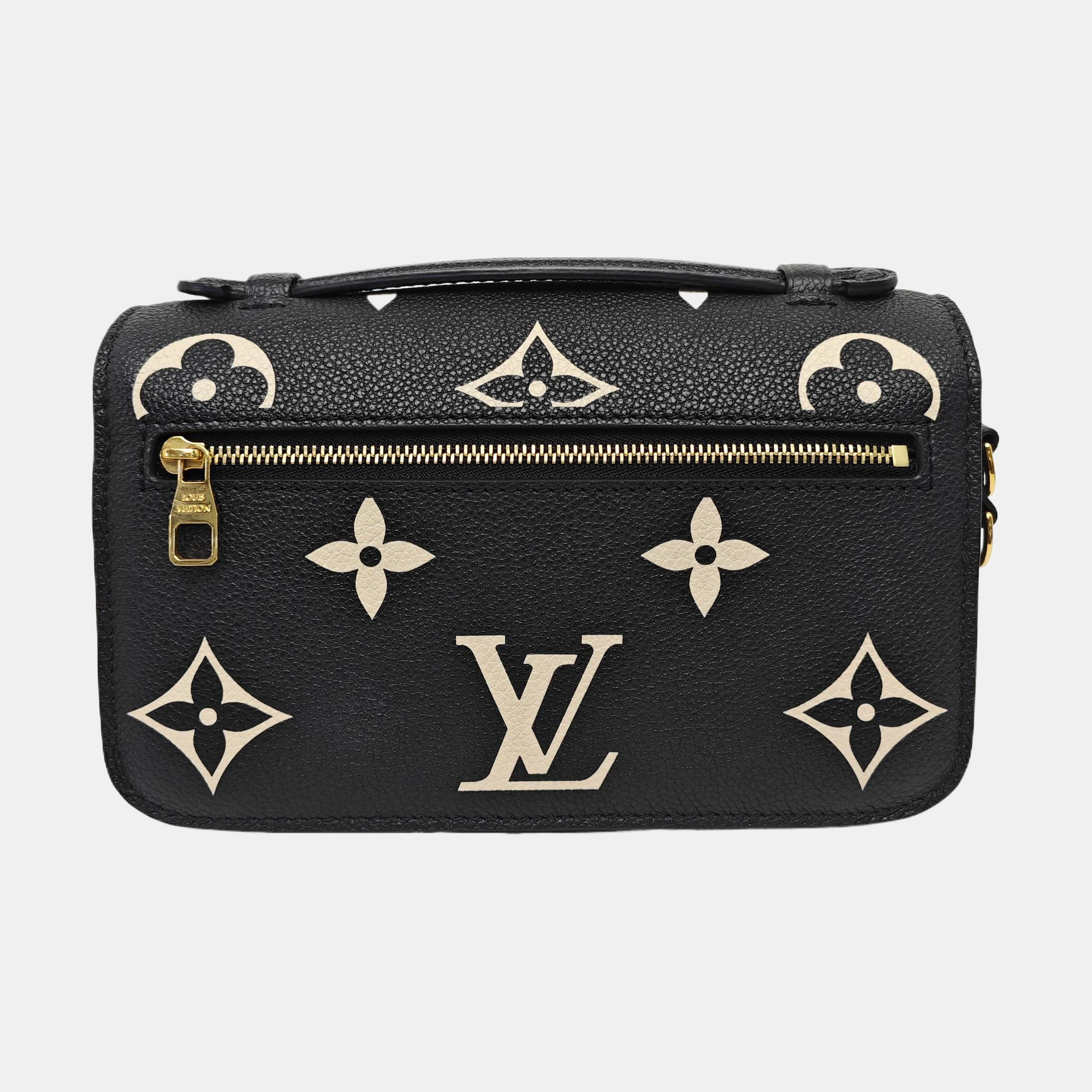 MÉTIS EAST WEST Monogram Calfskin Black