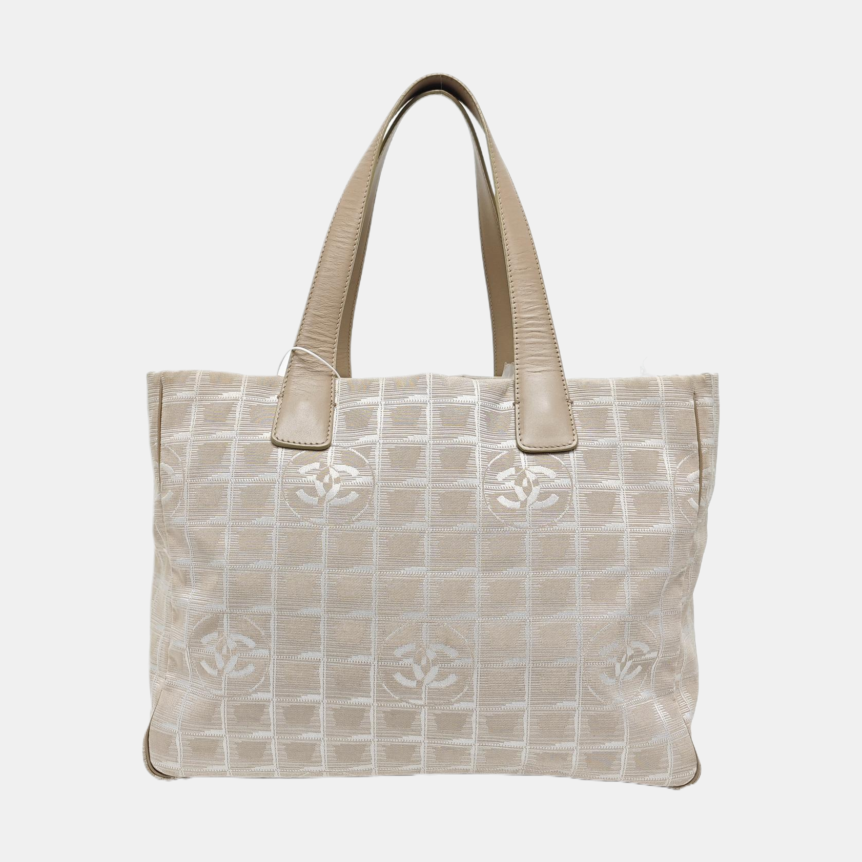 Authenticated pre-owned  TRAVEL LINE Canvas Beige - Top Handle Bag at Looply