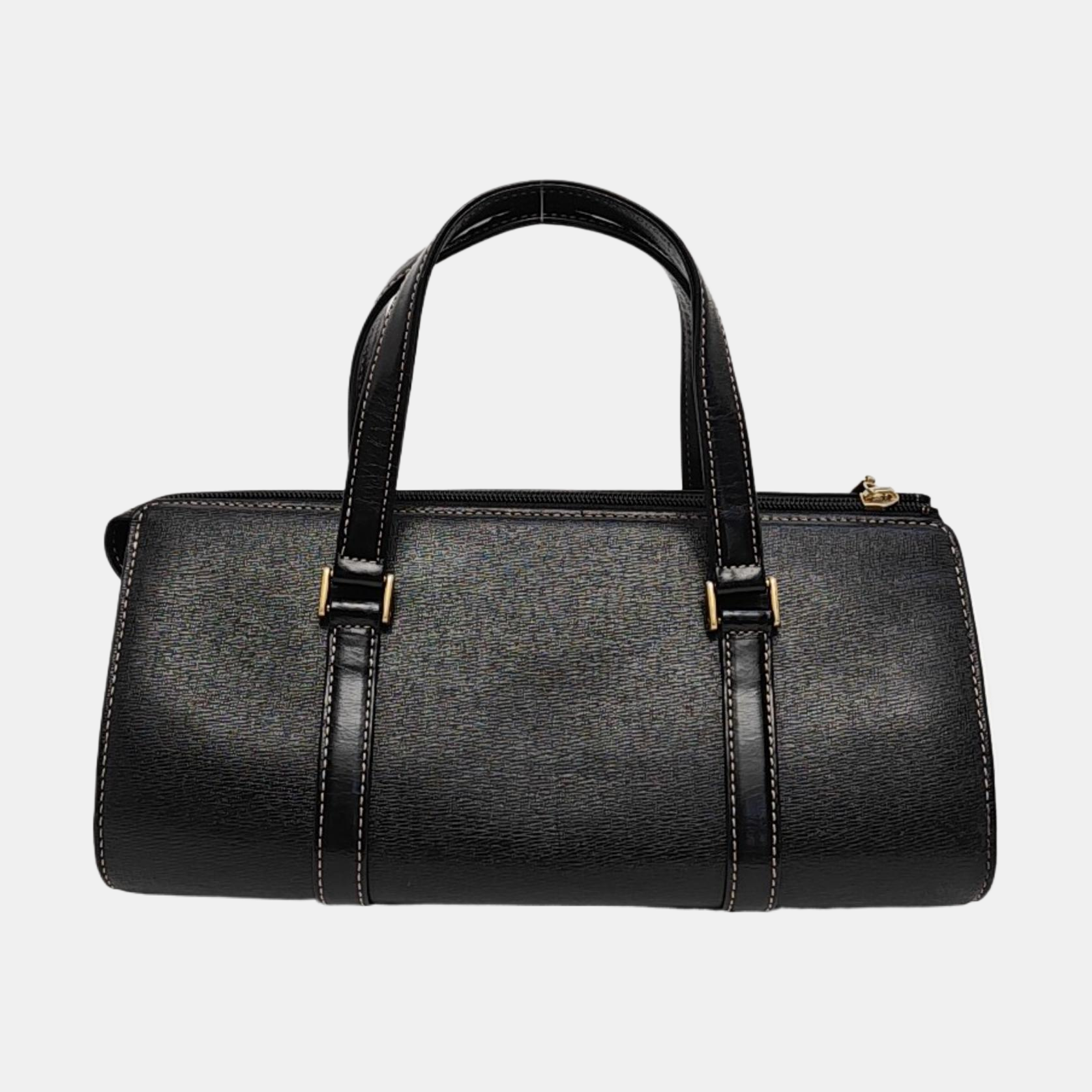 Calfskin Top Handle Bag Black