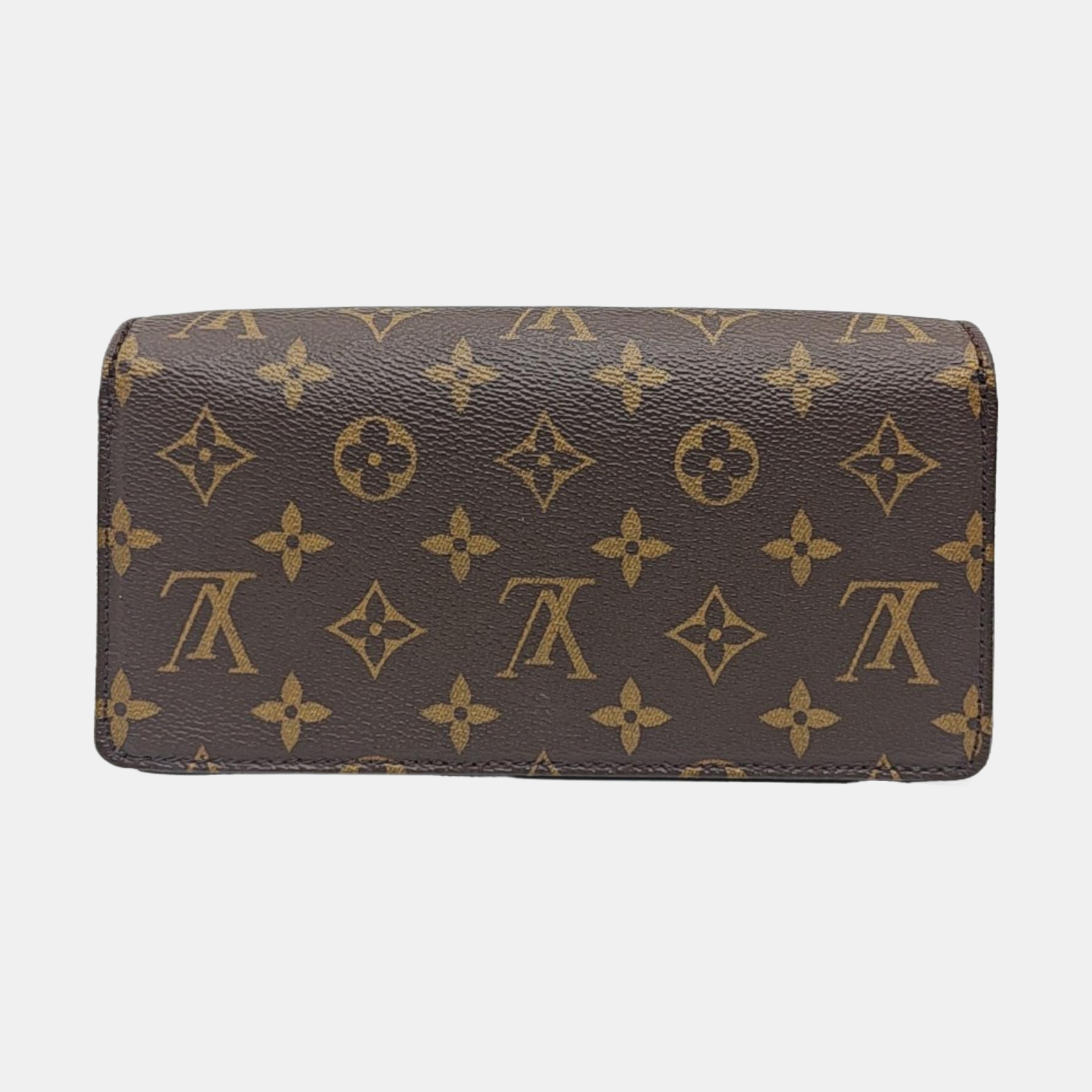 Lily Monogram Coated Canvas Brown