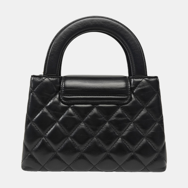 KELLY Mini Quilted Lambskin Black