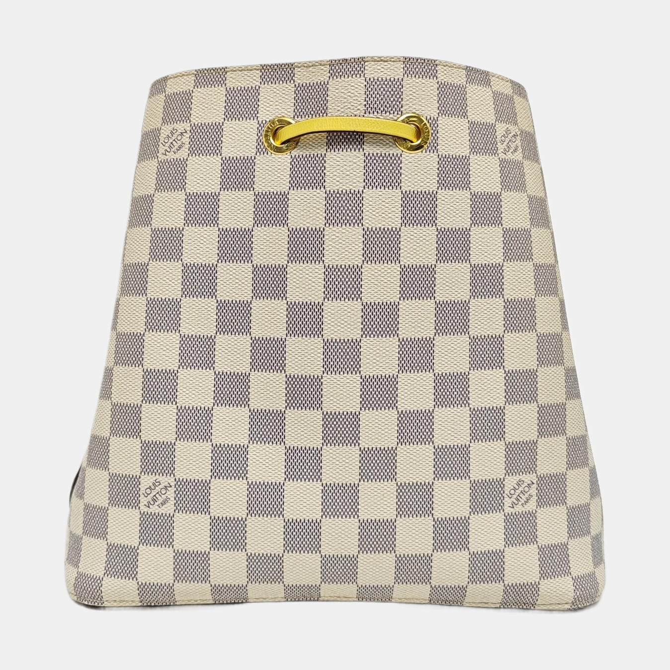 NÉONOÉ MM Damier Azur Coated Canvas White