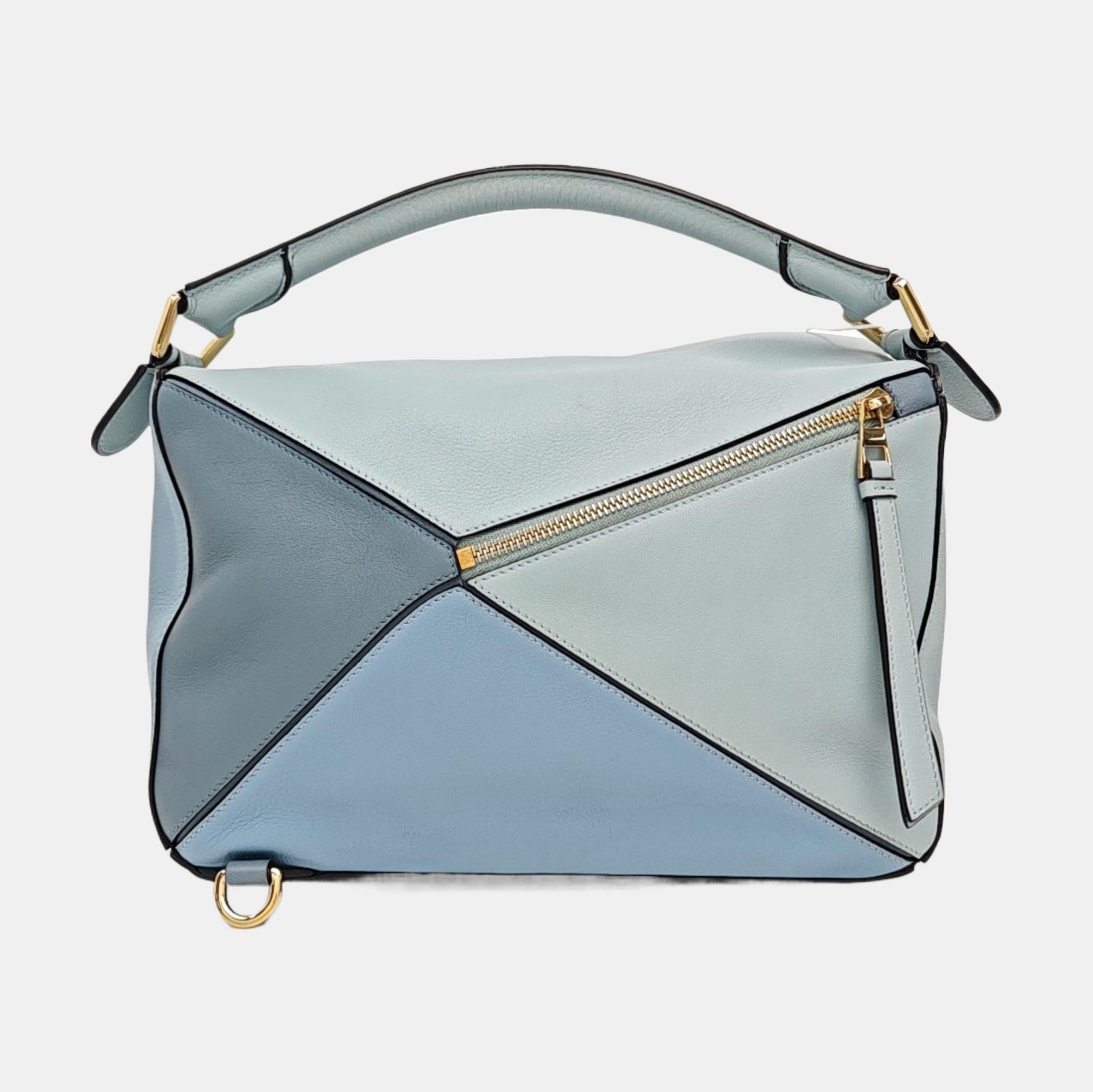 Puzzle Medium Calfskin Blue