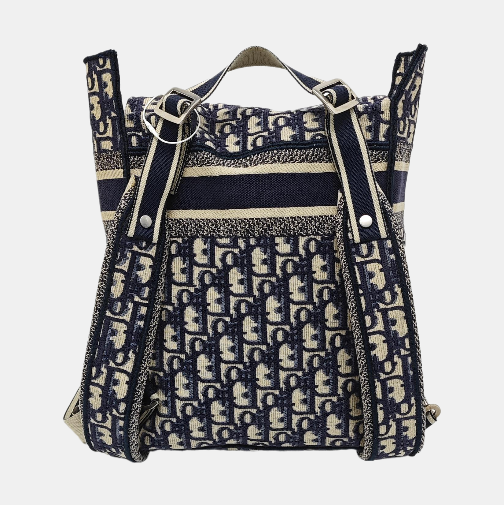 Oblique Canvas Backpack Blue