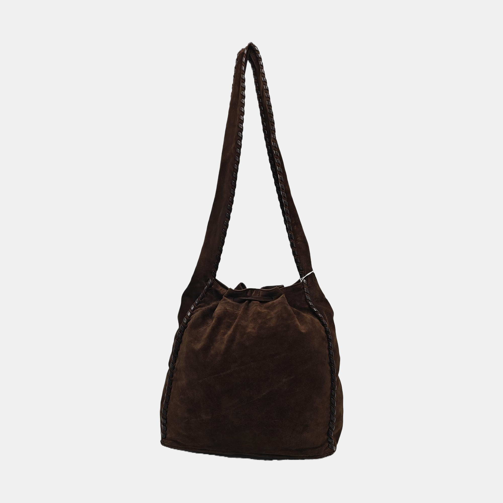 Suede Shoulder Bag Brown