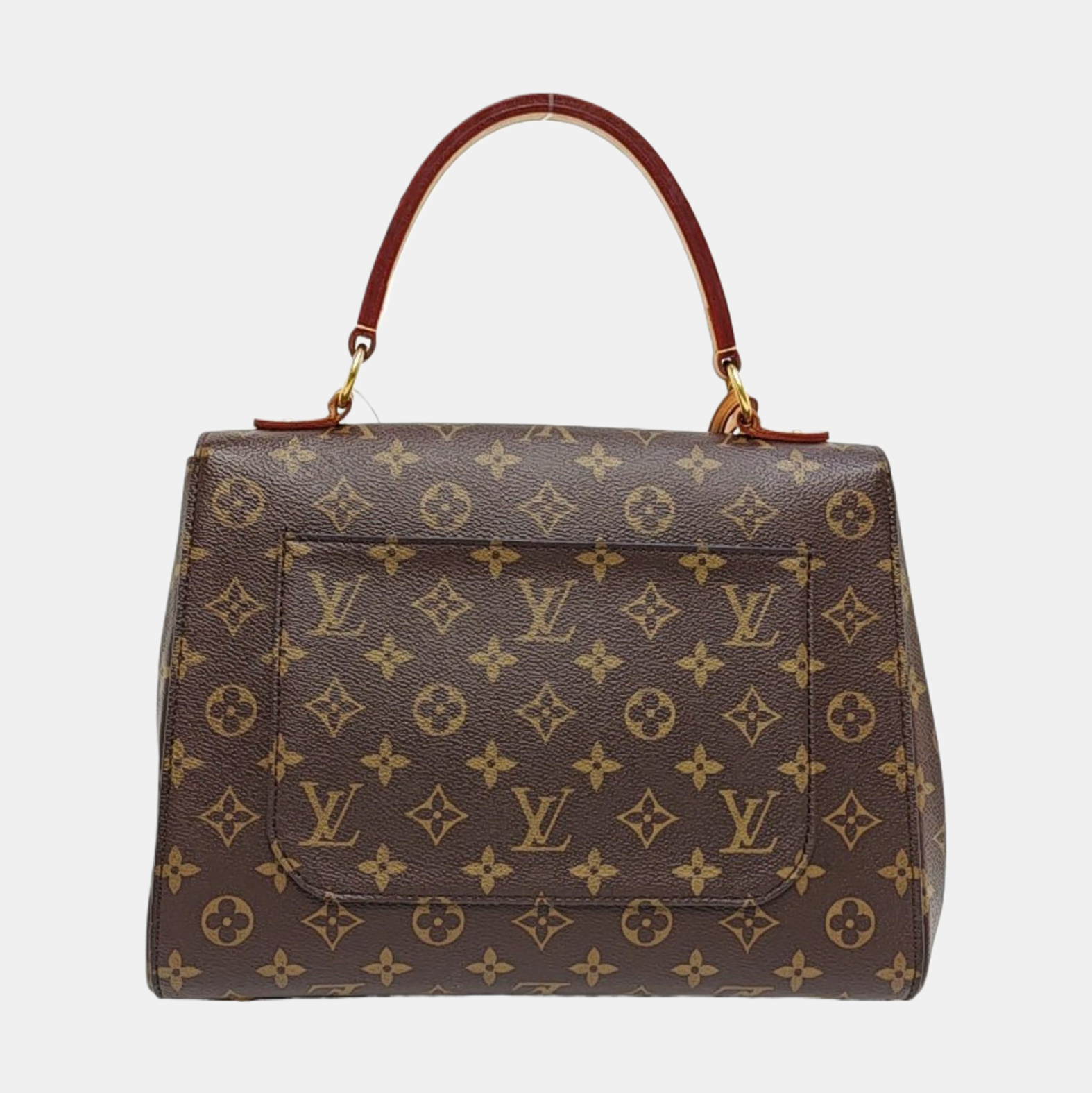 CLUNY MM Monogram Coated Canvas Brown