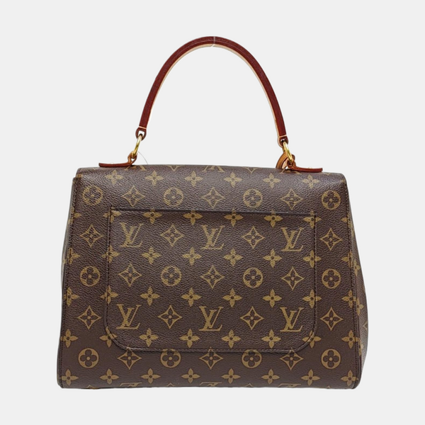 CLUNY MM Monogram Coated Canvas Brown