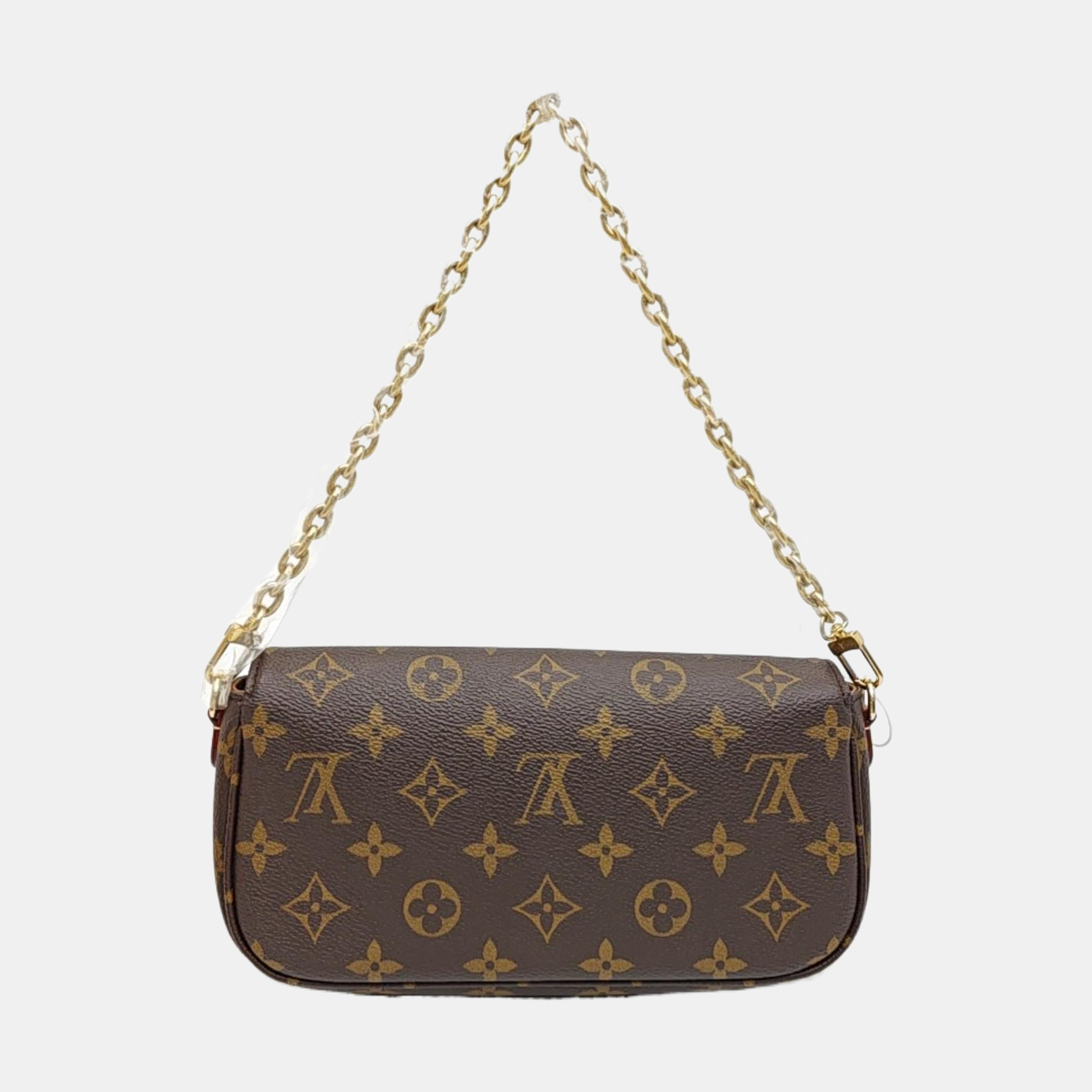 IVY Monogram Coated Canvas Brown
