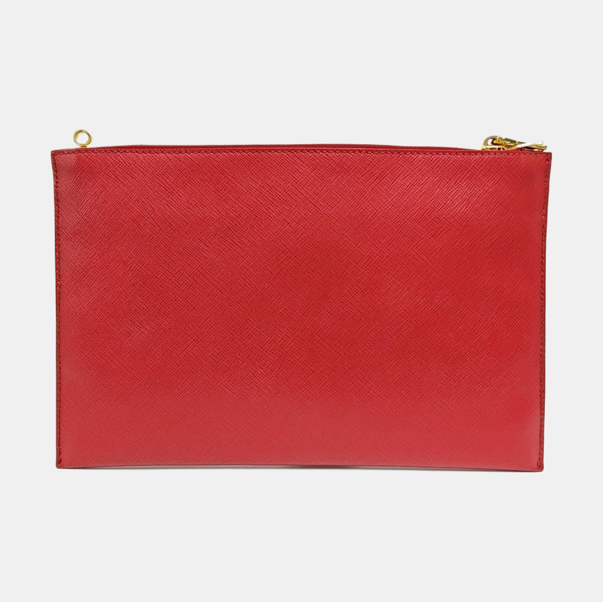 Calfskin Clutch Red