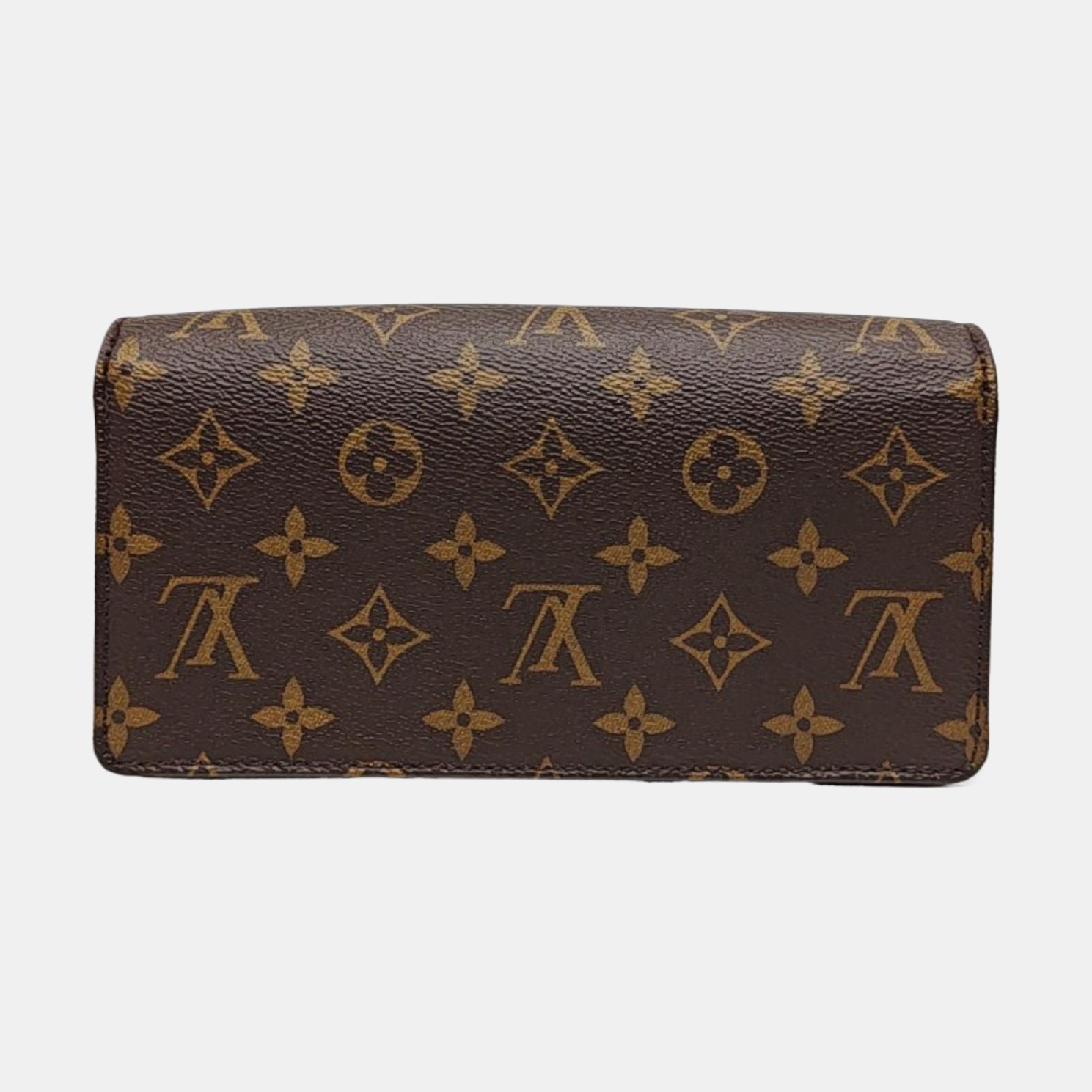 Lily Monogram Coated Canvas Brown