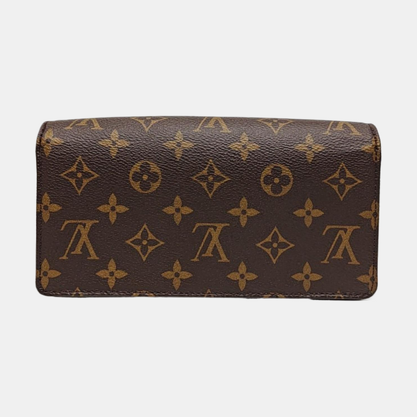 Lily Monogram Coated Canvas Brown