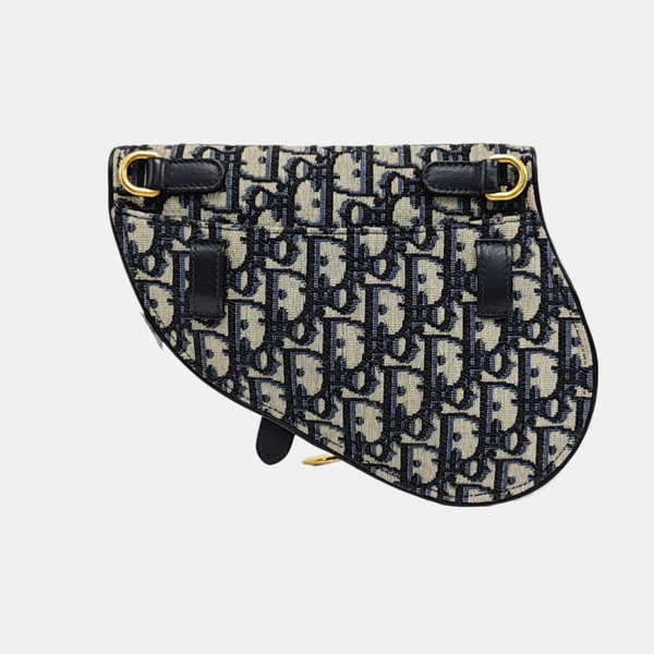 Authenticated pre-owned  Saddle Oblique Canvas Blue - Belt Bag at Looply
